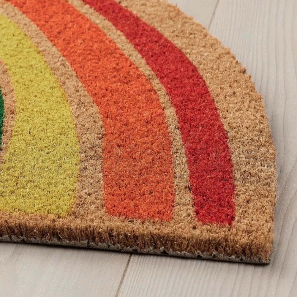 IKEA PILLEMARK Rainbow Door Mat Indoor Outdoor NEW NWT Colorful